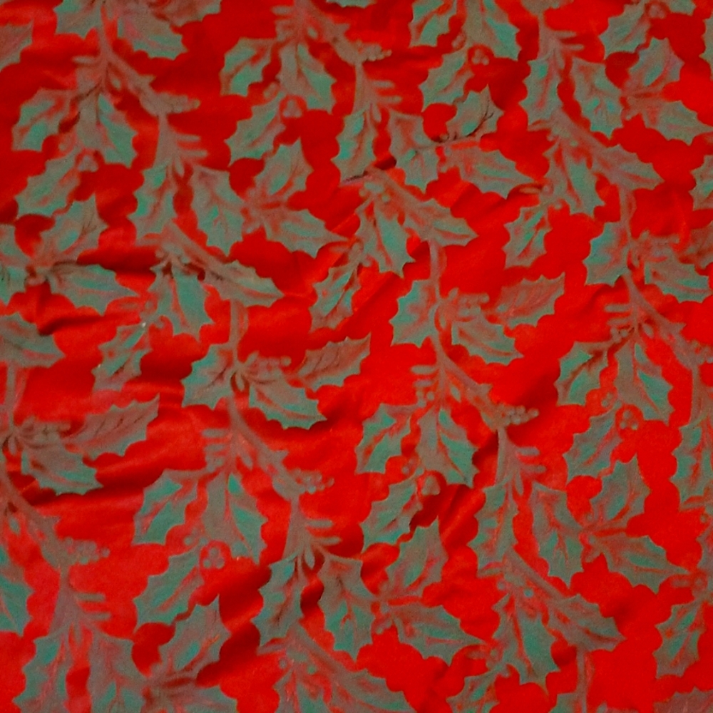 Christmas Red Holly Tablecloth